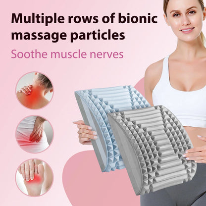 Back Stretcher Neck Massager for Herniated Disc Pain Relief Relax Posture Corrector Lumbar Pad Cervical Traction Massage Pillow