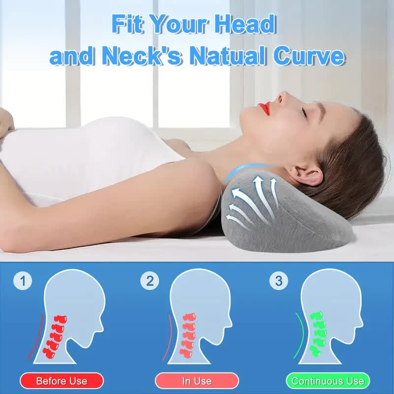 Memory Foam Pillow Orthopedic Cervical Cushion Ergonomics Massage Sleeping Pillow Neck Pain Relief Slow Rebound Cushion Bedding