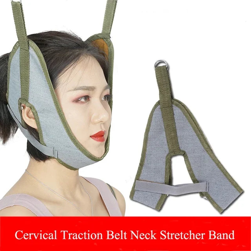 Chiropractic Tools Neck Harness Neck Stretcher Hanging Cervical Traction Device Neck Stretching Belt Osteochondrosis Pain Relief