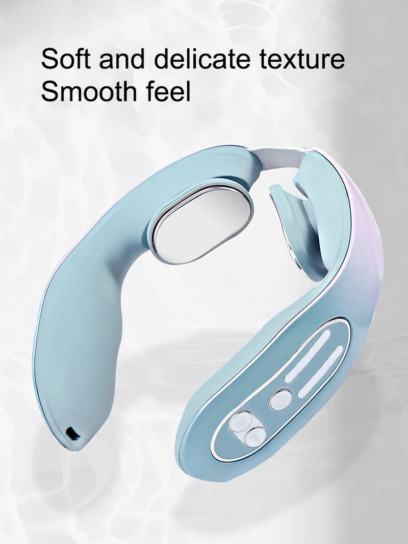 2 Massage Head and Neck Massagers Shoulder Kneading and Relaxation Blue Light Hot Compress Gradient Color Massager