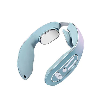 2 Massage Head and Neck Massagers Shoulder Kneading and Relaxation Blue Light Hot Compress Gradient Color Massager