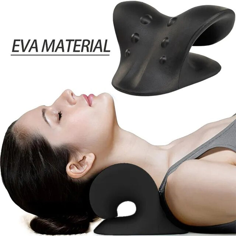 Neck Shoulder Stretcher Neck Pain Relaxer Cervical Traction Device Pillow for Pain Relief Cervical Spine Alignment