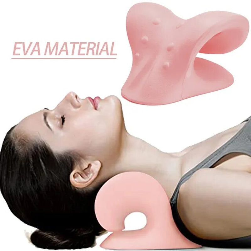 Neck Shoulder Stretcher Neck Pain Relaxer Cervical Traction Device Pillow for Pain Relief Cervical Spine Alignment