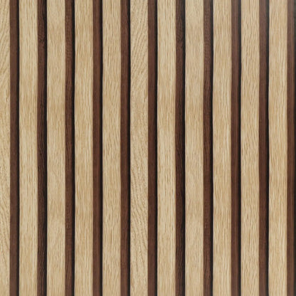 3D Effect Oak Wood Retro Wallpaper