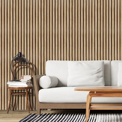 3D Effect Oak Wood Retro Wallpaper