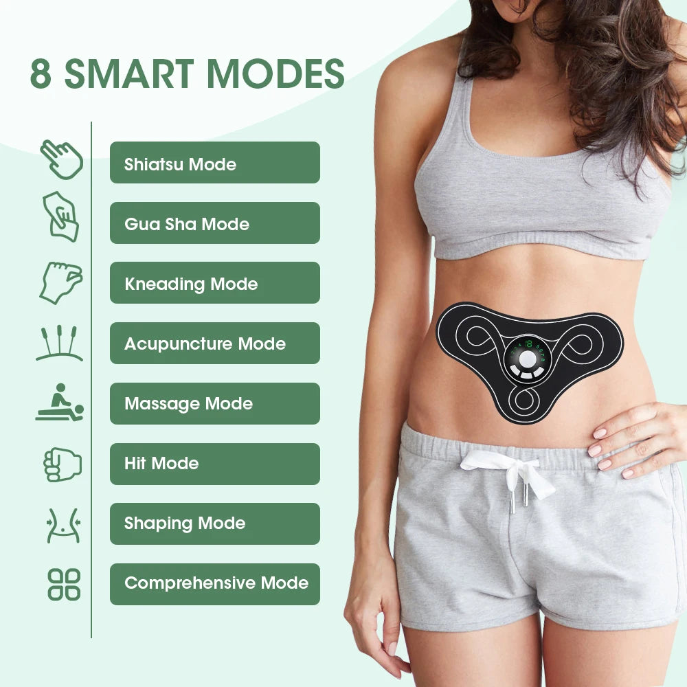 EMS Neck Rechargeable Massager Electric Pulse Physical Therapy Shoulder Leg Body Muscle Pain Relief Patch Portable Massage Tool