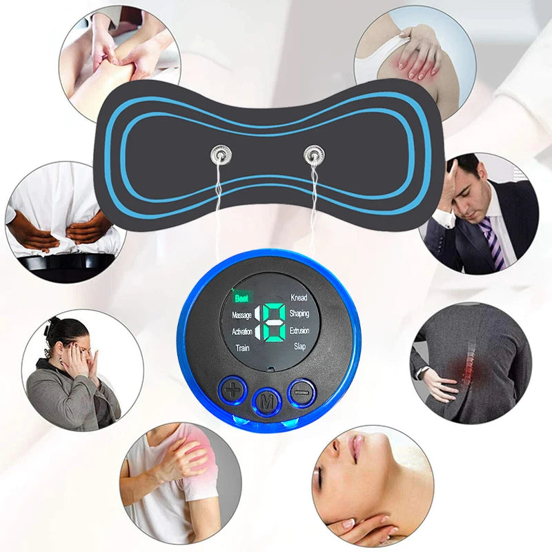 Mini Neck Massager Portable Neck Massage Machine Body Health Equipment Massage Patch Bllack Replacement Stick