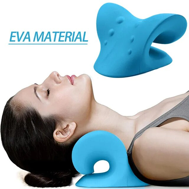 Neck Shoulder Stretcher Neck Pain Relaxer Cervical Traction Device Pillow for Pain Relief Cervical Spine Alignment