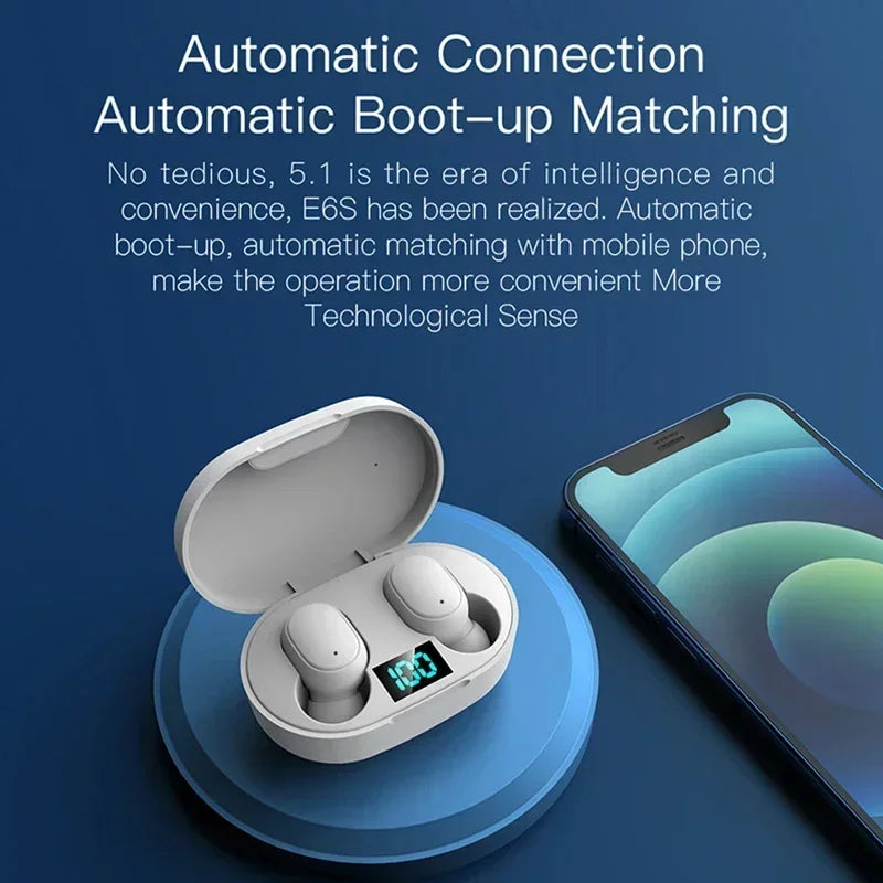  Bluetooth Headset Noise Cancelling Earphones with Microphone